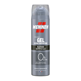 Gel de rasage barbe difficile MENNEN aerosol 200ml