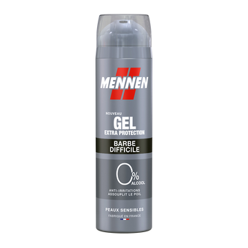 Gel de rasage barbe difficile MENNEN aerosol 200ml