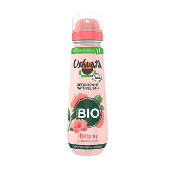 Déodorant femme Hibiscus Bio USHUAIA aérosol 75ml