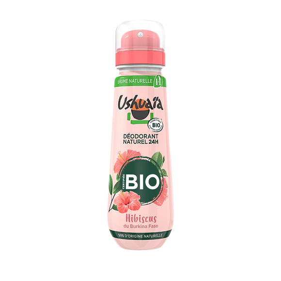 Déodorant femme Hibiscus Bio USHUAIA aérosol 75ml