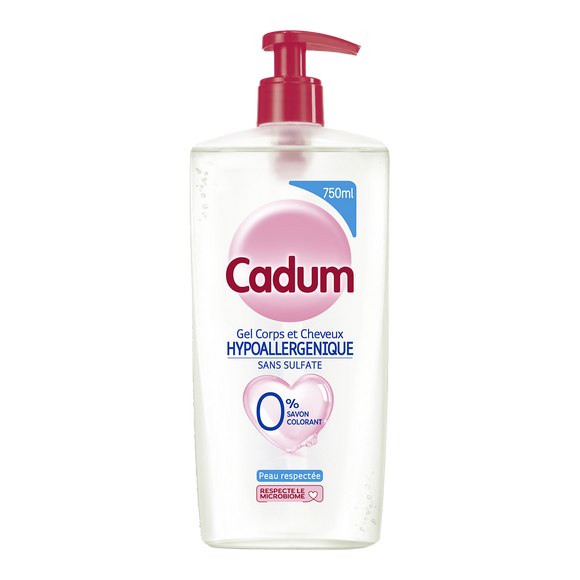 DOUCHE HYPOALLERGENIQUE CADUM FLACON POMPE 750ML