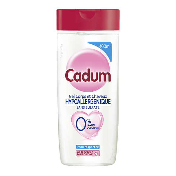 Douche hyppoallergenique Cadum flacon 400ml