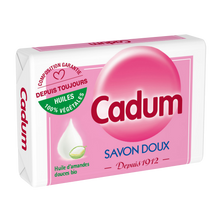 Savon solide doux aux huiles d'amande douce bio CADUM - 100g