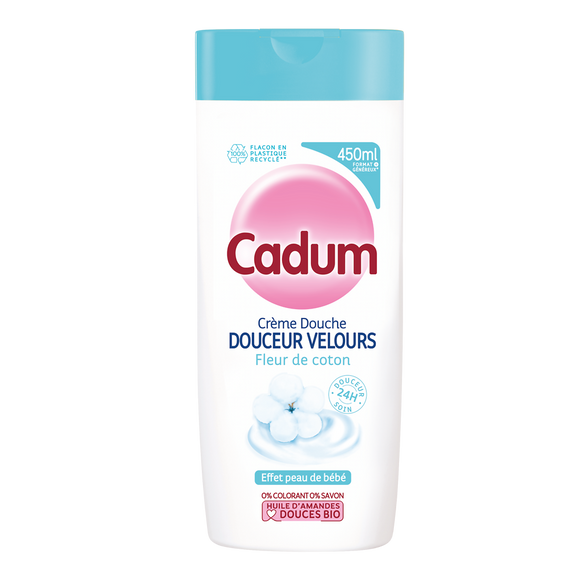 Cadum douche Velours Coton 450ml