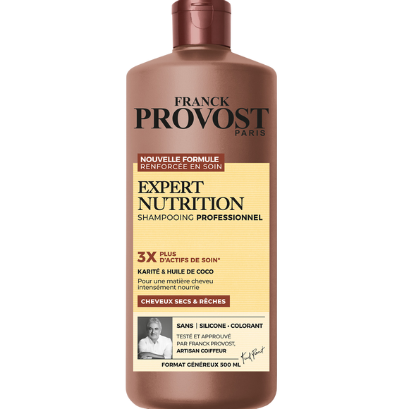 Shampooing nutrition intense cheveux secs karité FRANCK PROVOST -500 ml