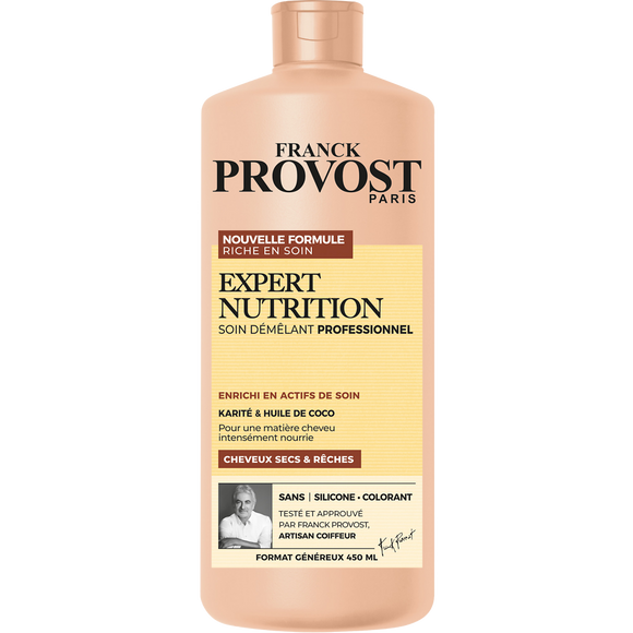 Soin démêlant professionnel nutrition cheveux secs FRANCK PROVOST - 450ml