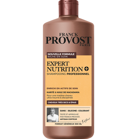 Shampoing professionnel nutrition cheveux secs FRANCK PROVOST - 500ml