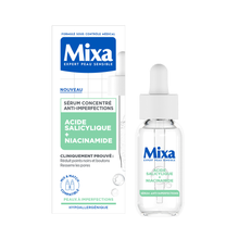 Sérum visage anti-imperfections à la niacinamide MIXA - flacon 30 ml