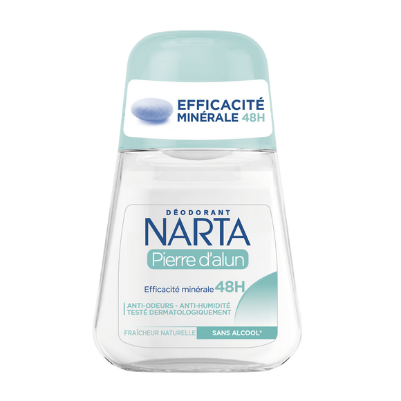 Déodorant femme fraîcheur pierre d'alun NARTA - bille 50ml