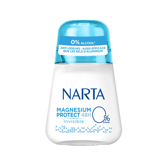 Déodorant femme magnesium invisible NARTA - bille 50ml