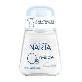 Déodorant femme invisible 0% classique NARTA bille 50ml