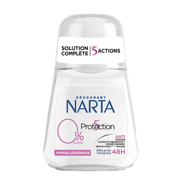Déodorant femme protection 5 0% NARTA bille 50ml