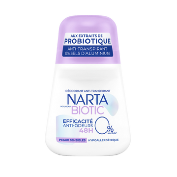 Déodorant femme classic biotic pure NARTA roll on 50ml