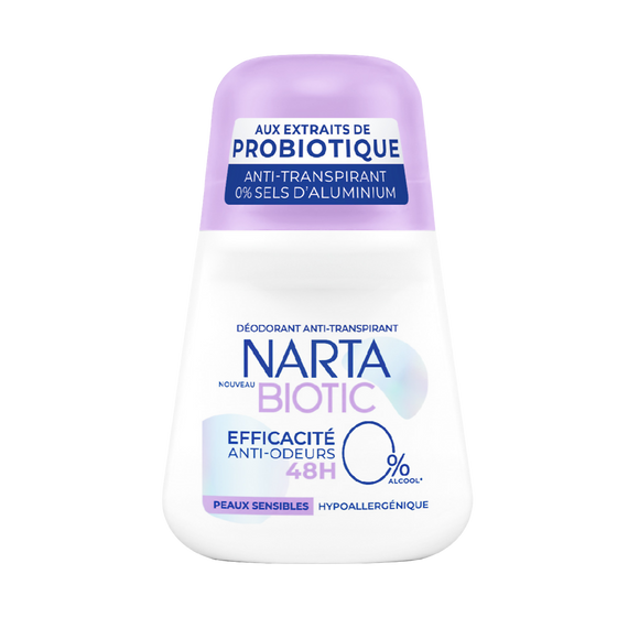 Déodorant femme classic biotic pure NARTA roll on 50ml