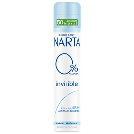 Déodorant femme spray Invisible 0% NARTA 200ml
