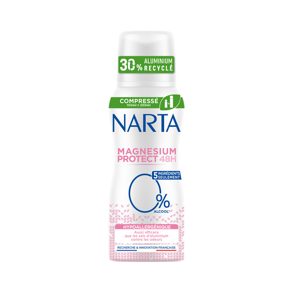 Déodorant efficacité 48h hypoallergénique NARTA - spray 100ml