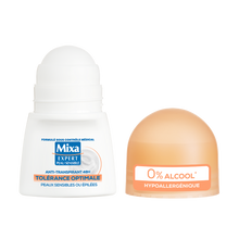 Déodorant femme anti-transpirant tolérance optimale MIXA - bille 50ml