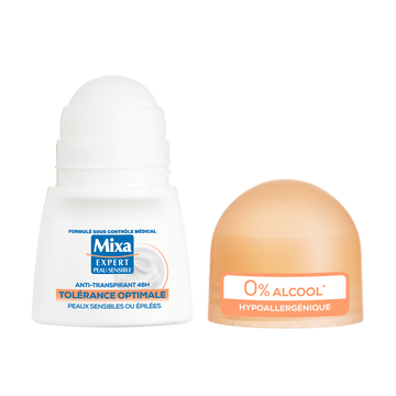 Déodorant femme anti-transpirant tolérance optimale MIXA - bille 50ml