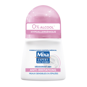 Déodorant bille Femme Anti-Irritations 48H MIXA 50ml