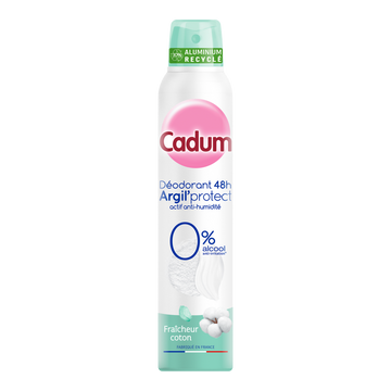 Déodorant femme efficacité 48h fraîcheur coton CADUM - spray 200ml