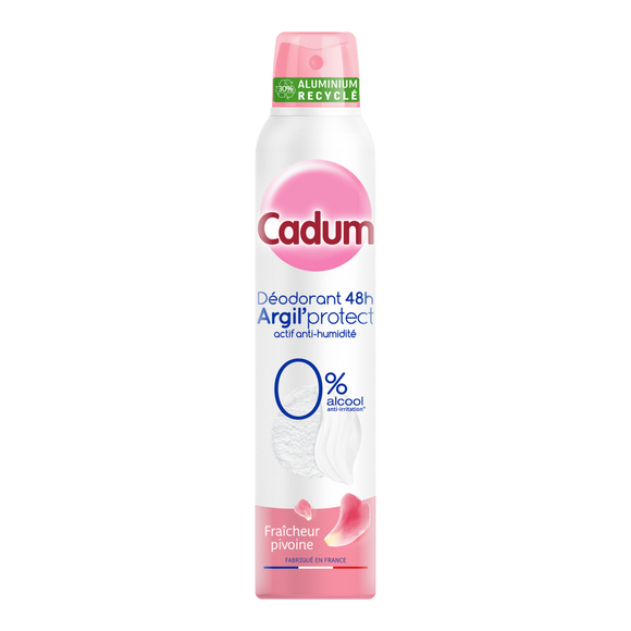 Déodorant femme efficacité 48h fraîcheur pivoine CADUM - spray 200ml