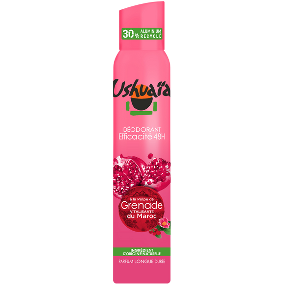 Déodorant femme aérosol grenade energise USHUAIA 200ml