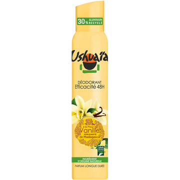 Déodorant femme aérosol vanille apaise USHUAIA 200ml
