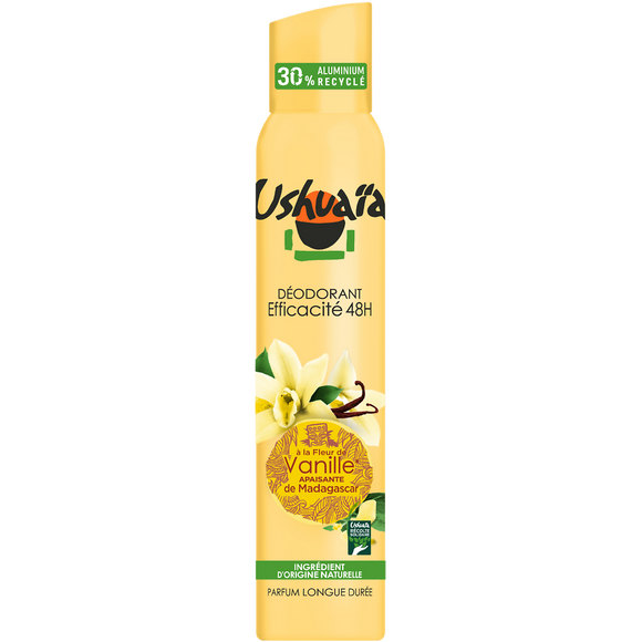 Déodorant femme aérosol vanille apaise USHUAIA 200ml