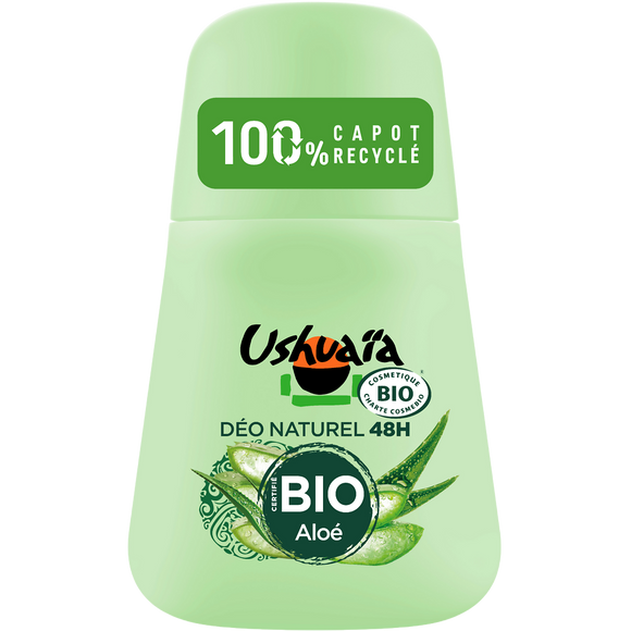 Déodorant femme bio aloé vera efficacité 48h USHUAÏA - bille 50ml