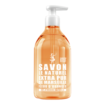 Savon liquide extra pur fleur d'oranger SAVON LE NATUREL - flacon 500ml