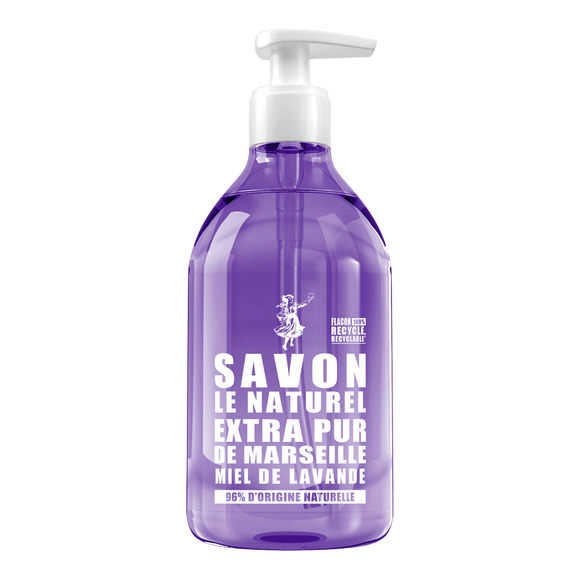 Savon liquide extra pur miel de lavande SAVON LE NATUREL - flacon 500ml