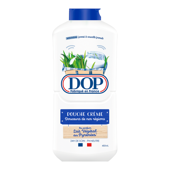 Crème douche parfum lait végétal des pyrénées DOP - flacon 480ml
