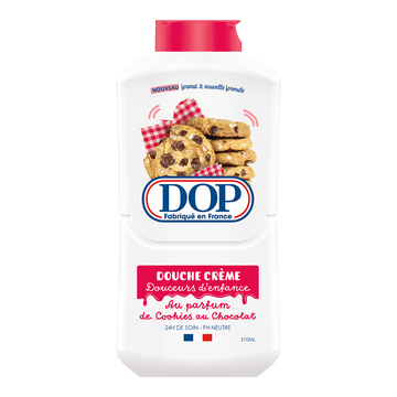 Gel douche crème parfum cookie au chocolat DOP - flacon 310ml