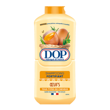 Shampoing fortifiant aux oeufs sans silicone ph doux DOP - flacon 480ml
