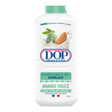 Shampooing 2en1 démêlant à l'amande douce DOP -480 ml