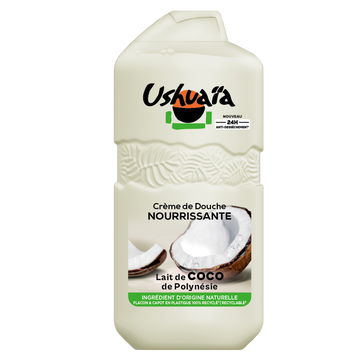 Crème douche nourrissante de coco polynésie USHUAÏA - flacon 280ml