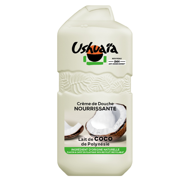Crème douche nourrissante de coco polynésie USHUAÏA - flacon 280ml
