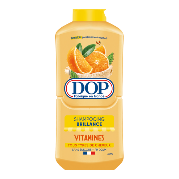 Shampoing brillance vitamines sans silicone ph doux DOP - flacon 480ml