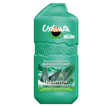 Gel douche rafraîchissant à l'eucalyptus USHUAÏA - flacon 280ml