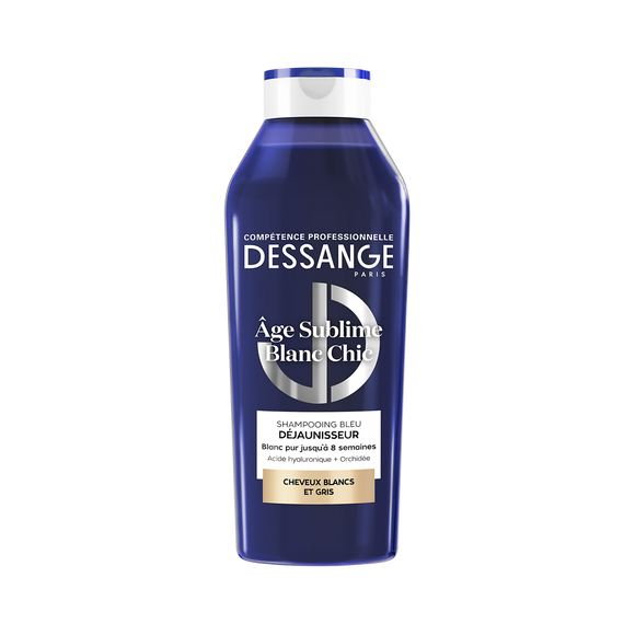 Shampoing bleu déjaunisseur cheveux blancs DESSANGE - flacon 280ml