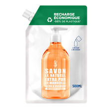 Savon naturel fleur d'oranger SAVON LE NATUREL - recharge 500ml