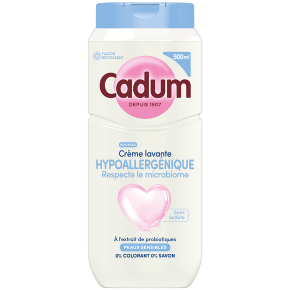Crème douche hypoallergénique probiotique CADUM 500ml