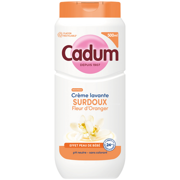Crème douche CADUM surdoux fleur d'oranger 500ml