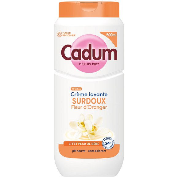 Crème douche CADUM surdoux fleur d'oranger 500ml