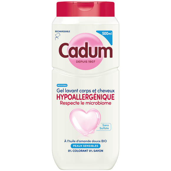 Crème douche hypoallergénique CADUM 500ml
