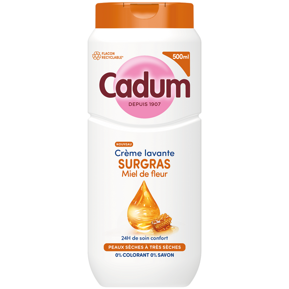 Crème lavante CADUM surgras Miel de fleur 500mL
