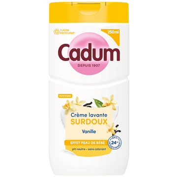Crème lavante CADUM surdoux vanille 250ml