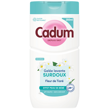 Gelée lavante CADUM surdoux fleur de tiaré 250ml