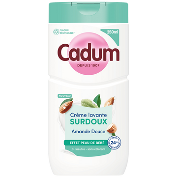 Crème lavante CADUM amande douce 250ml