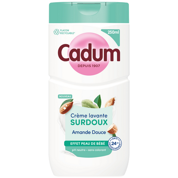 Crème lavante CADUM amande douce 250ml